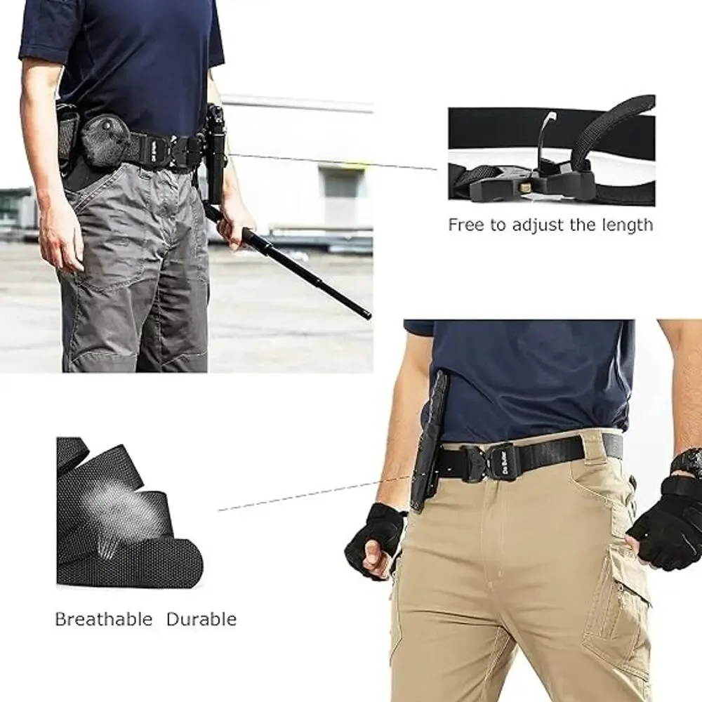 Tactical Hiking Work Rigger Quick Release Belt for Men 1.5